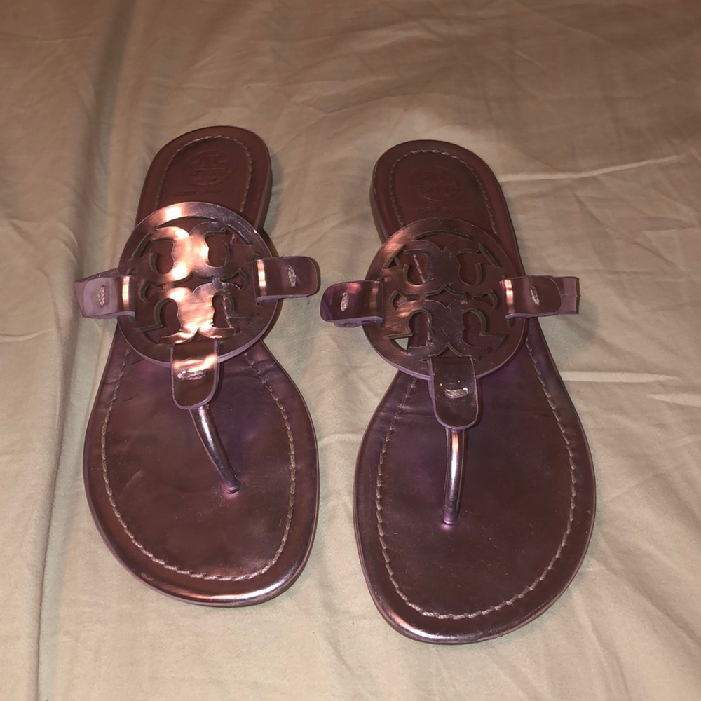 Metallic pink Tory Burch Miller’s